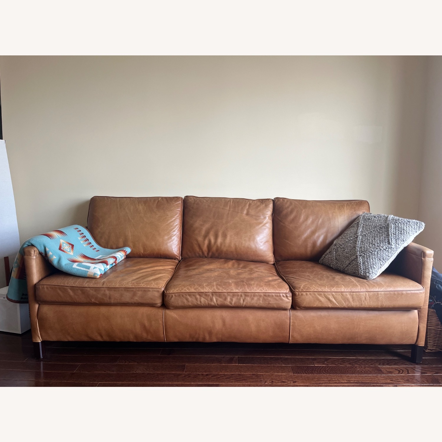 ABC Carpet and Home Irving Place Exclusive Leather Sofa (3 Seat) - image-7