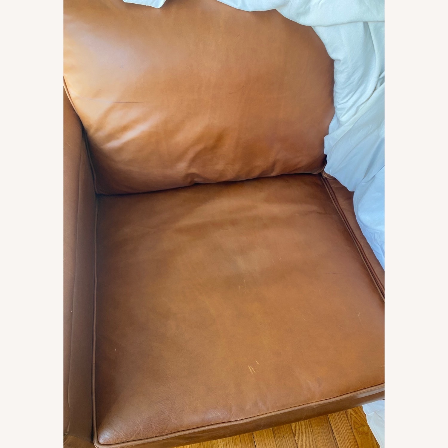 ABC Carpet and Home Irving Place Exclusive Leather Sofa (3 Seat) - image-4