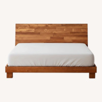 CB2 Dondra Teak Queen Bed