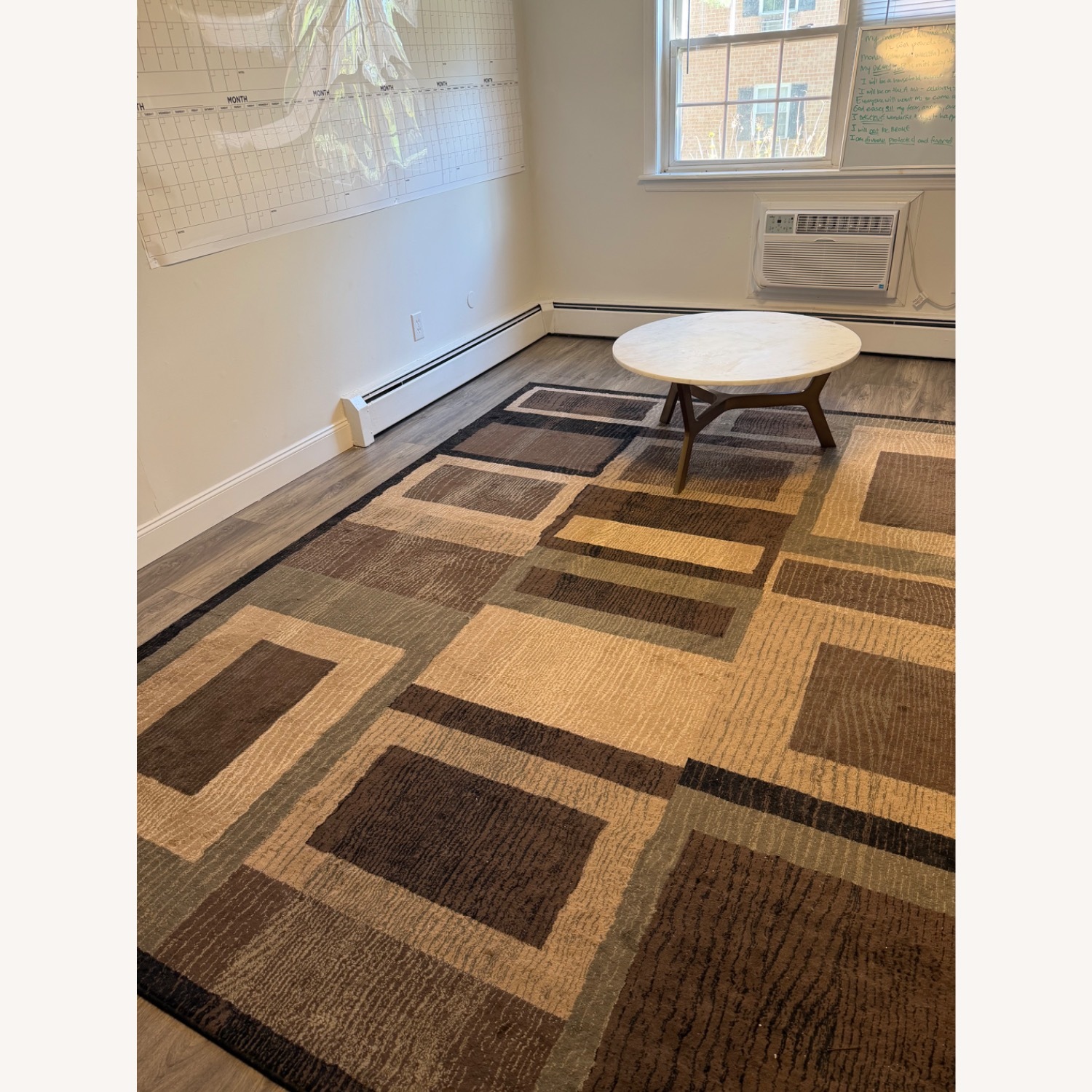 Dark Brown Fabric Area Rug 10' x 14' - image-3