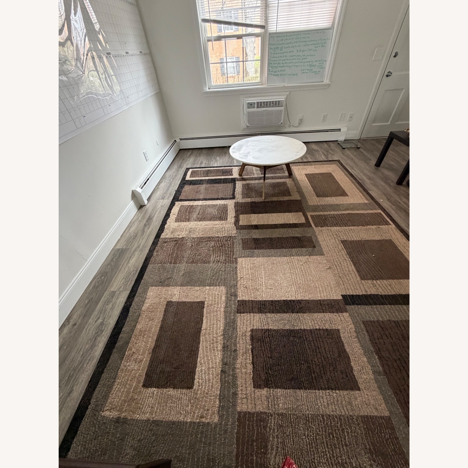 Dark Brown Fabric Area Rug 10' x 14' - image-2