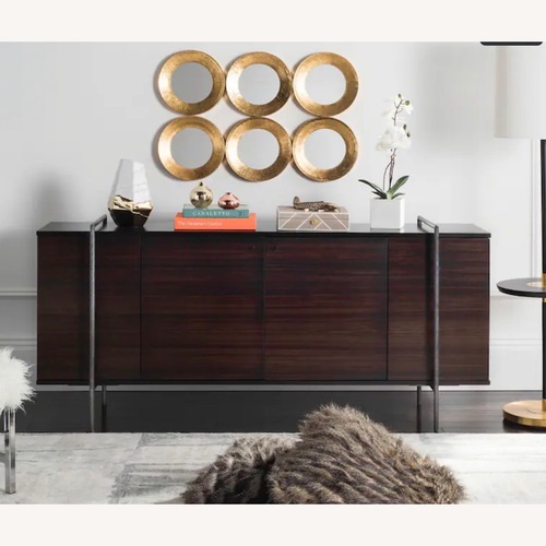 Used Safavieh Baxton Dark Brown Wood Sideboard for sale on AptDeco