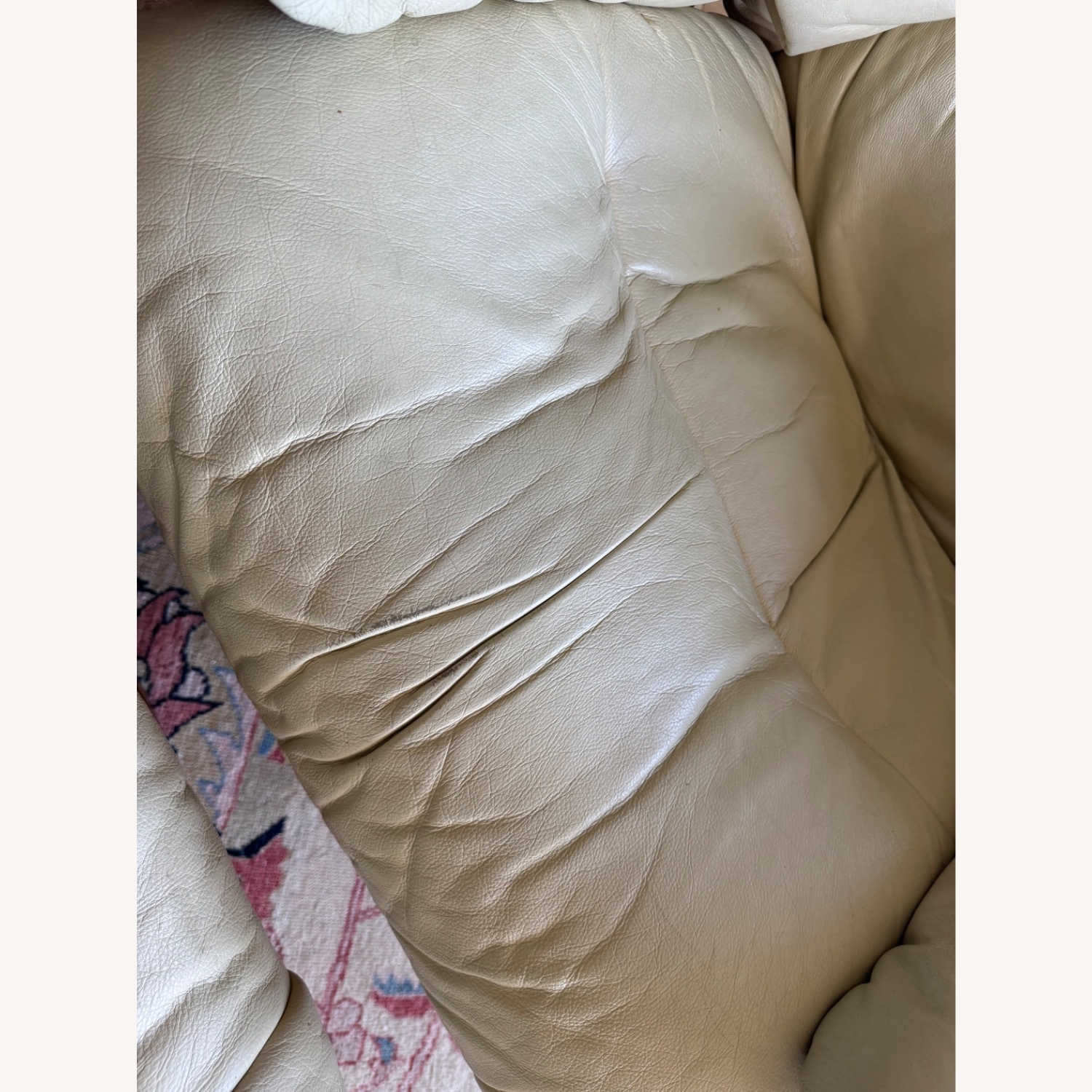 Ekornes Reno White Leather Recliner - image-5