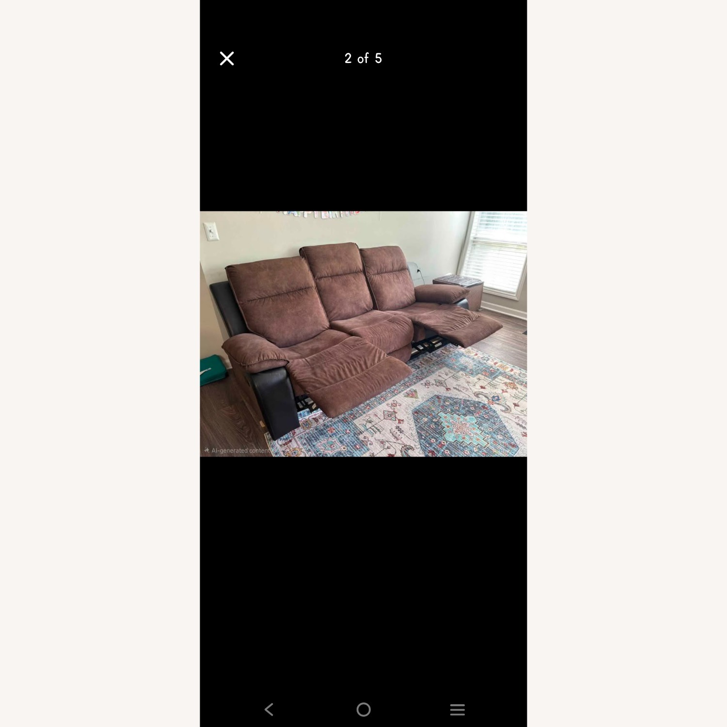 Dark Brown 3+ Seater Sofa - image-4