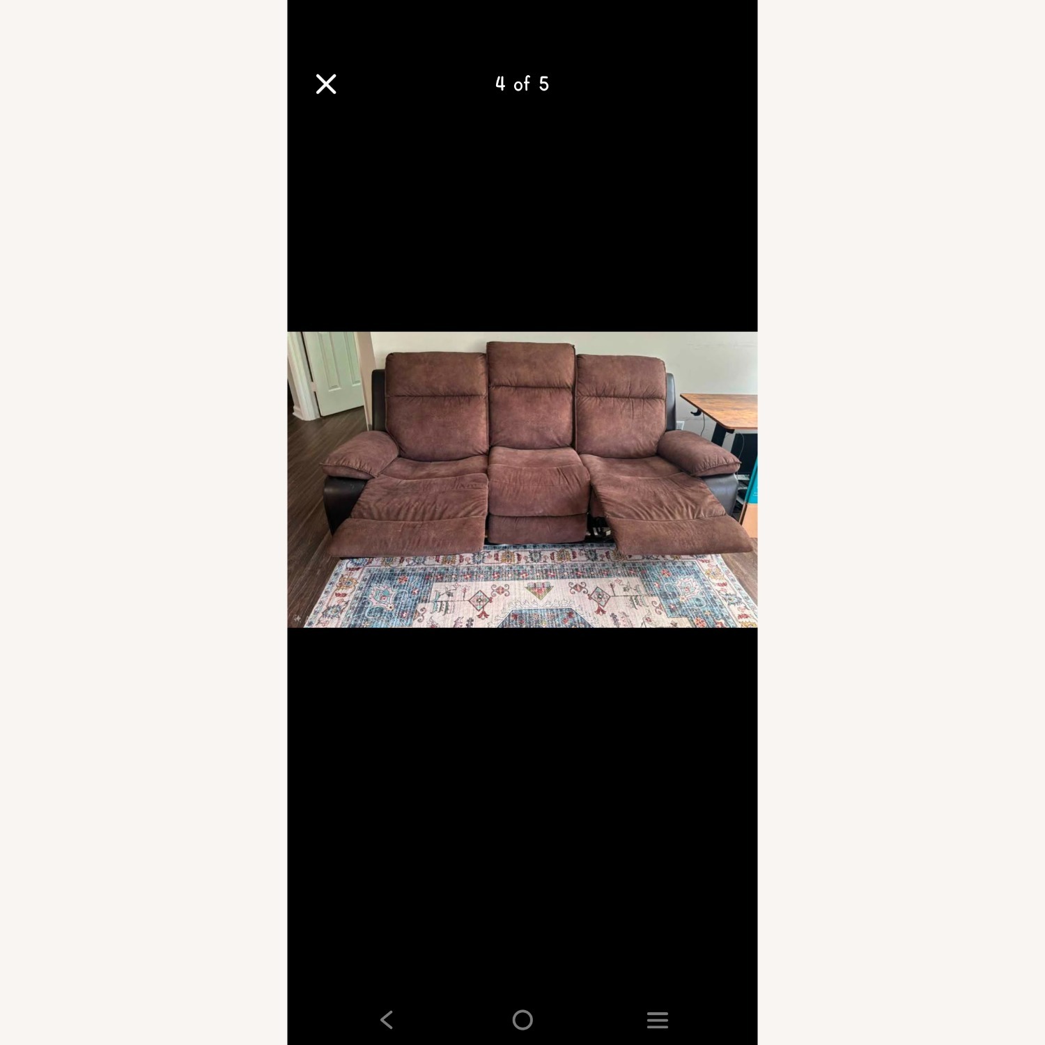 Dark Brown 3+ Seater Sofa - image-1