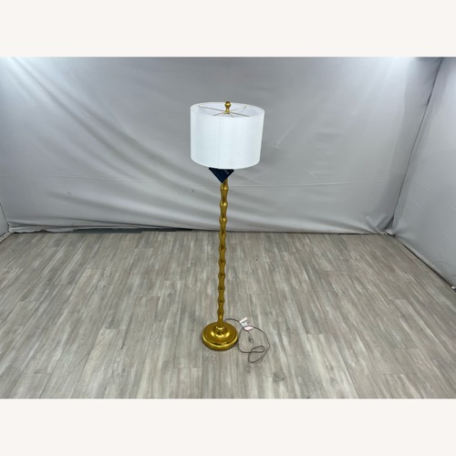 Used Safavieh Aurelia Floor Lamp-Antique Gold for sale on AptDeco