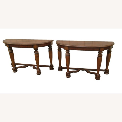 Used PAIR of Console Sofa Library Server Tables for sale on AptDeco