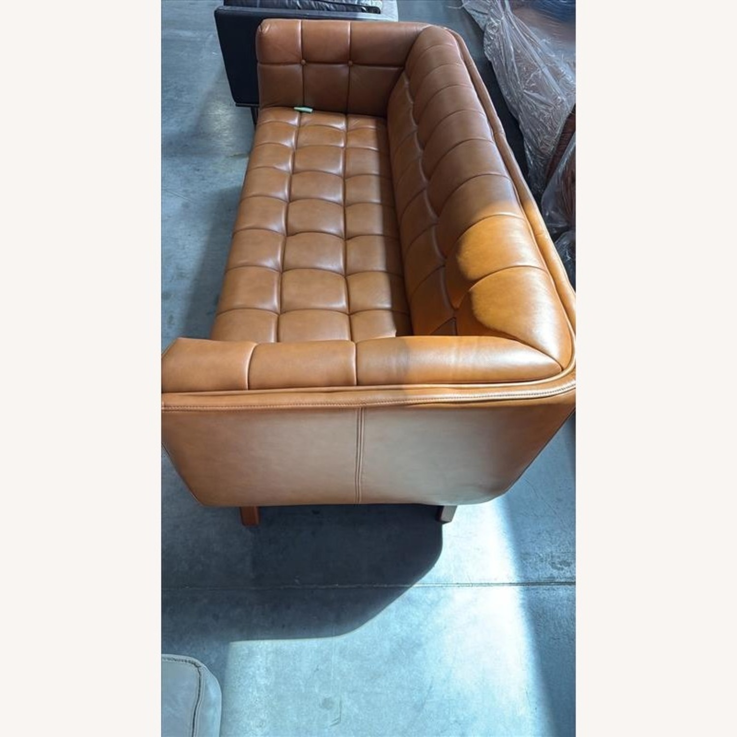  Brown Leather 3+ Seater Sofa - image-3