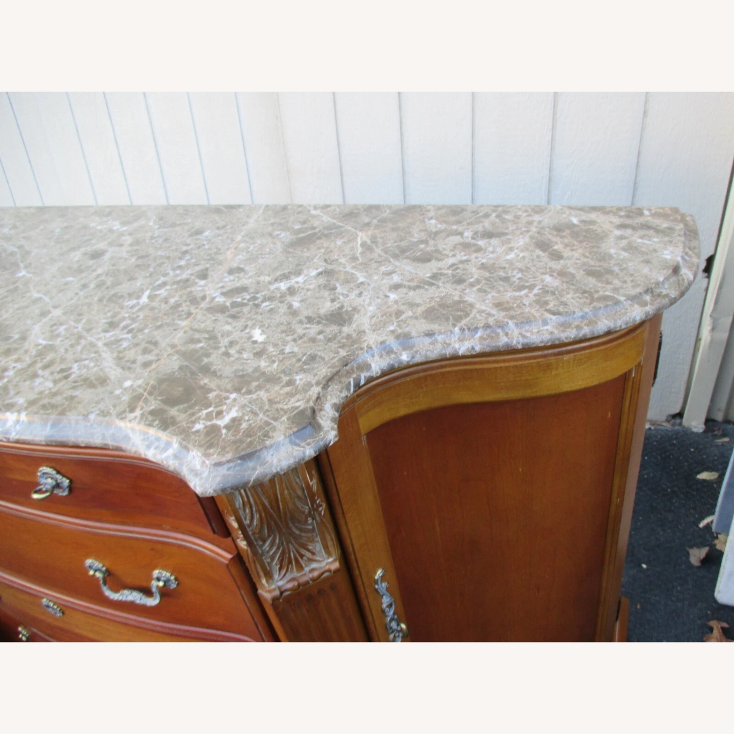 American Drew Marble Top  Sideboard - image-5