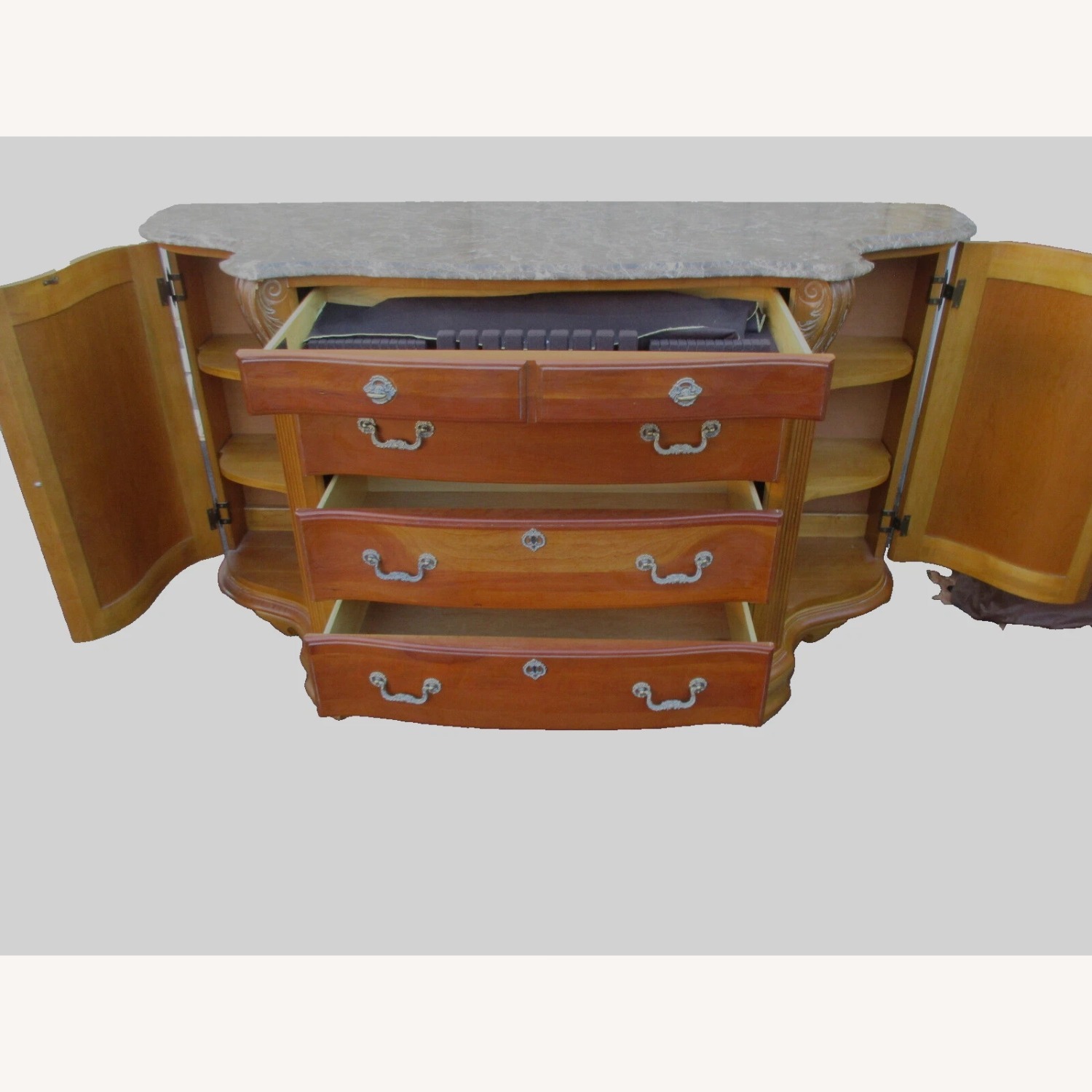 American Drew Marble Top  Sideboard - image-2