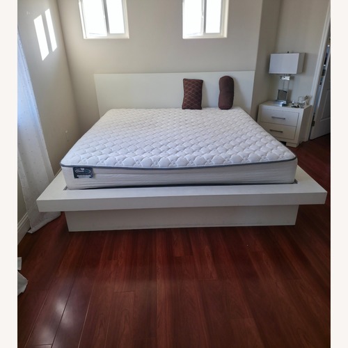 Used White King Bed for sale on AptDeco