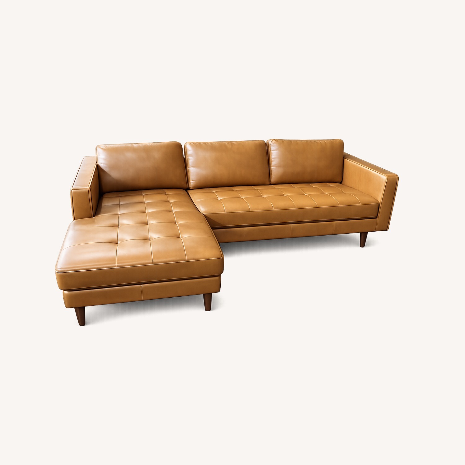 Daphne Leather Sofa - image-1
