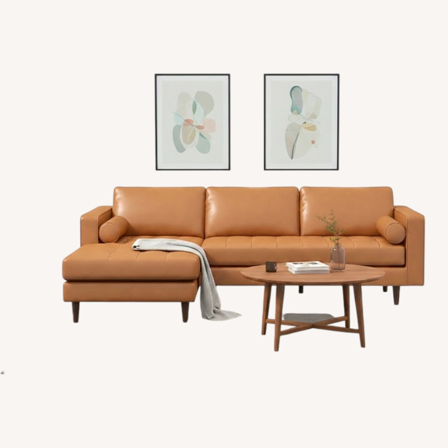 Daphne Leather Sofa - image-6