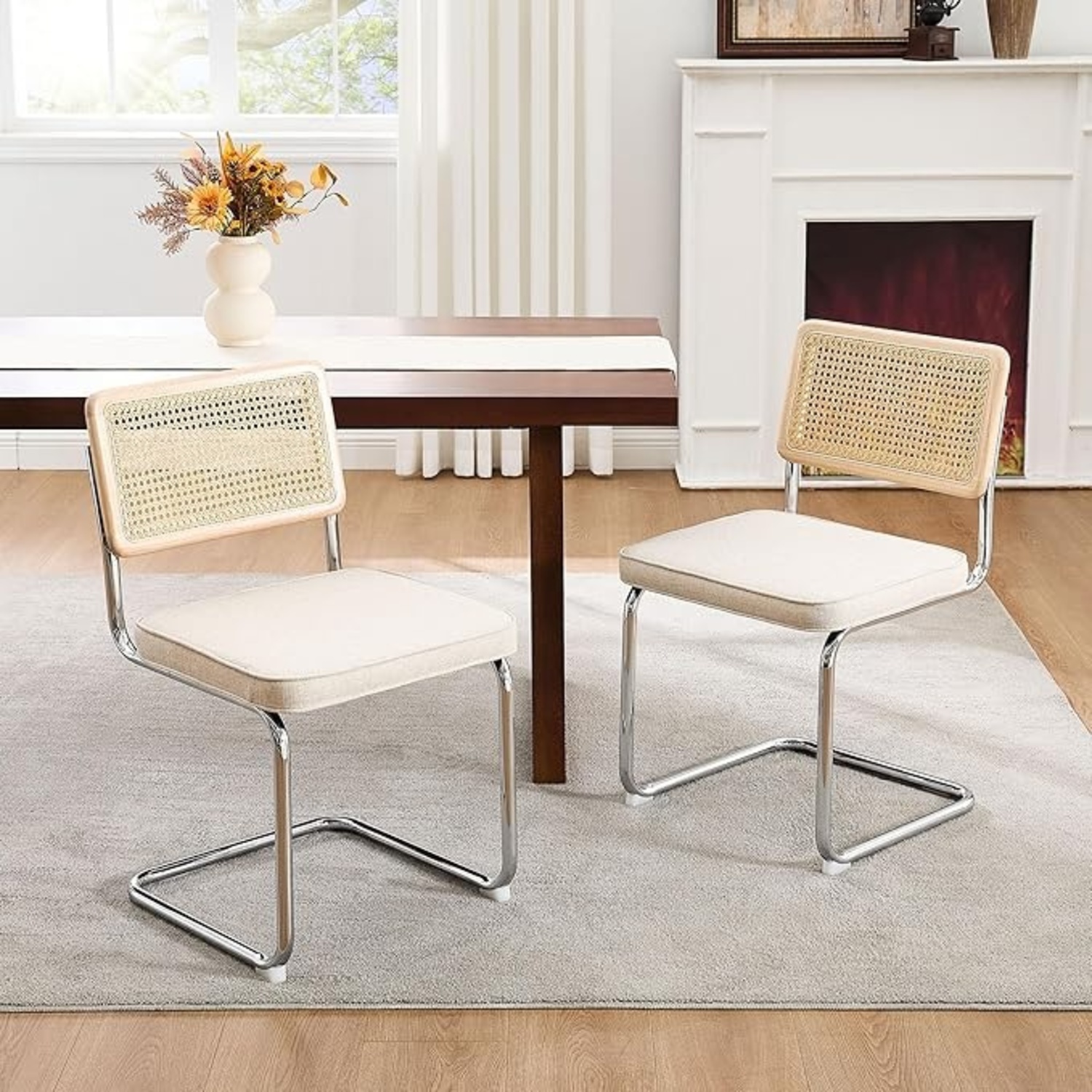 Zesthouse Mid Century Modern Rattan Dining Chairs - image-5