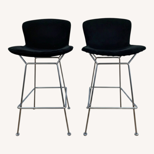Used Vintage Bertoia for Knoll Chrome Bar Stools Set for sale on AptDeco