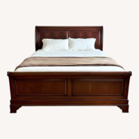 Ethan Allen Dark Brown King Bed