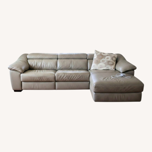 Used Leather Sofa With Recliners for sale on AptDeco