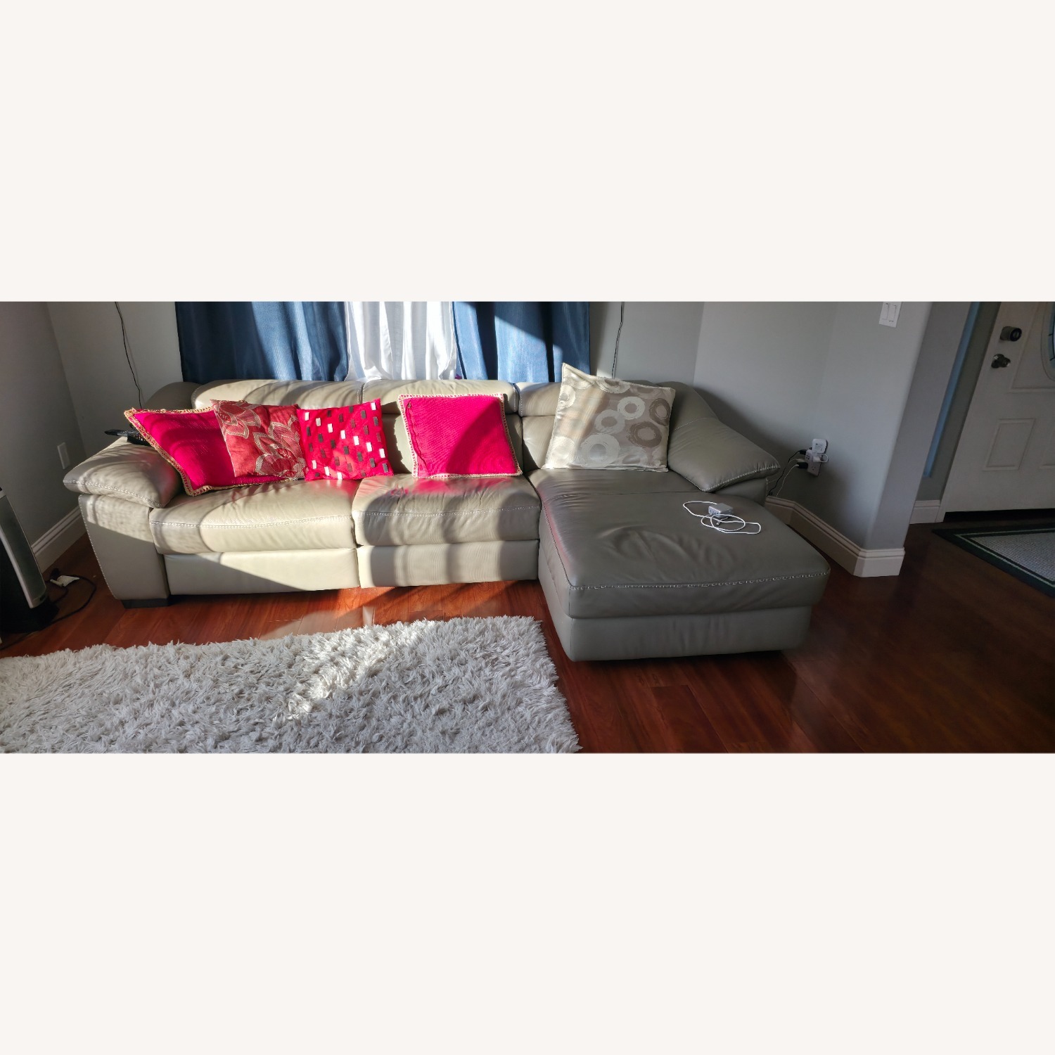 Leather Sofa With Recliners - image-3