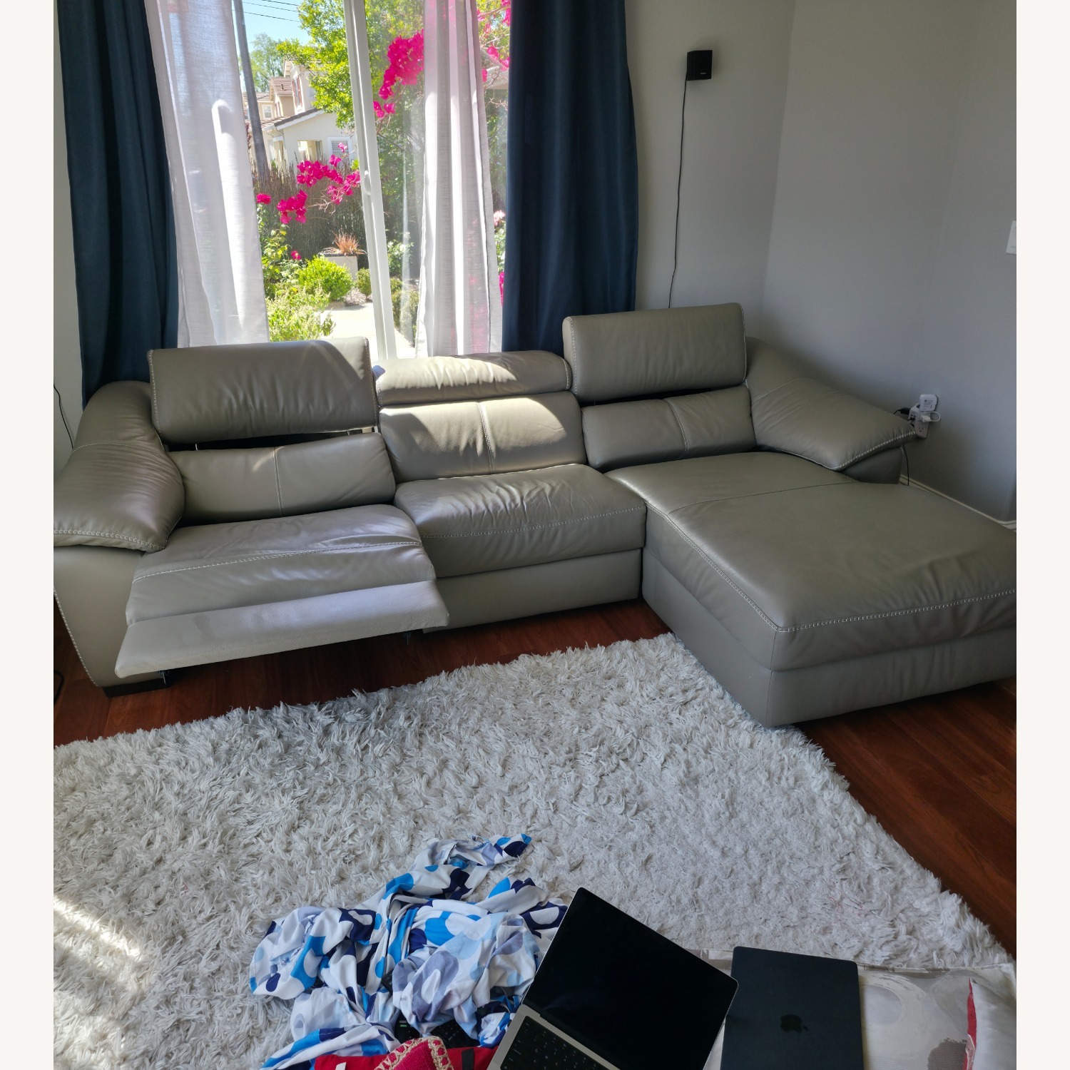 Leather Sofa With Recliners - image-2