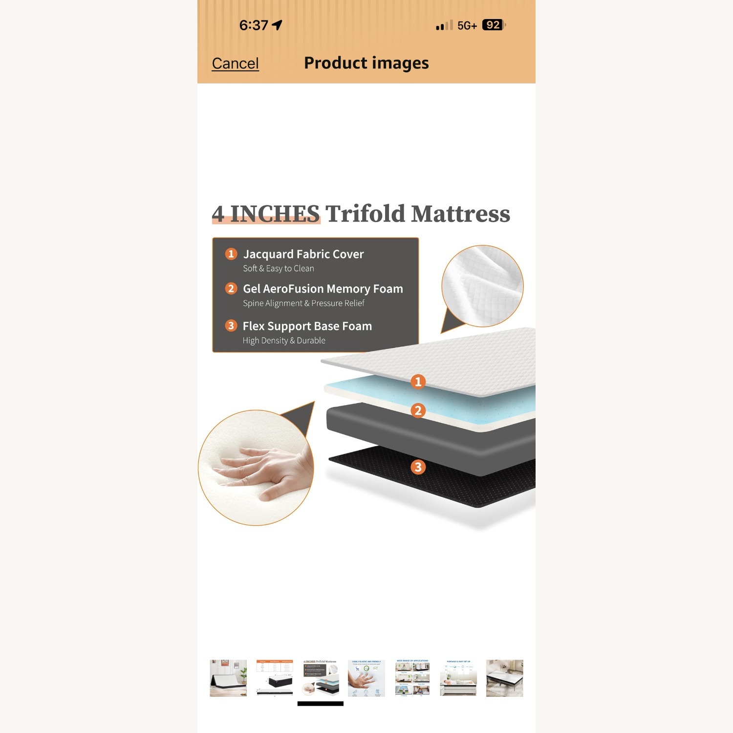 Folding Bed Metal Frame - image-7