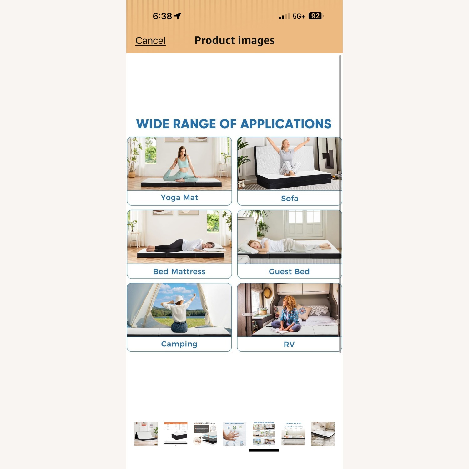 Folding Bed Metal Frame - image-9