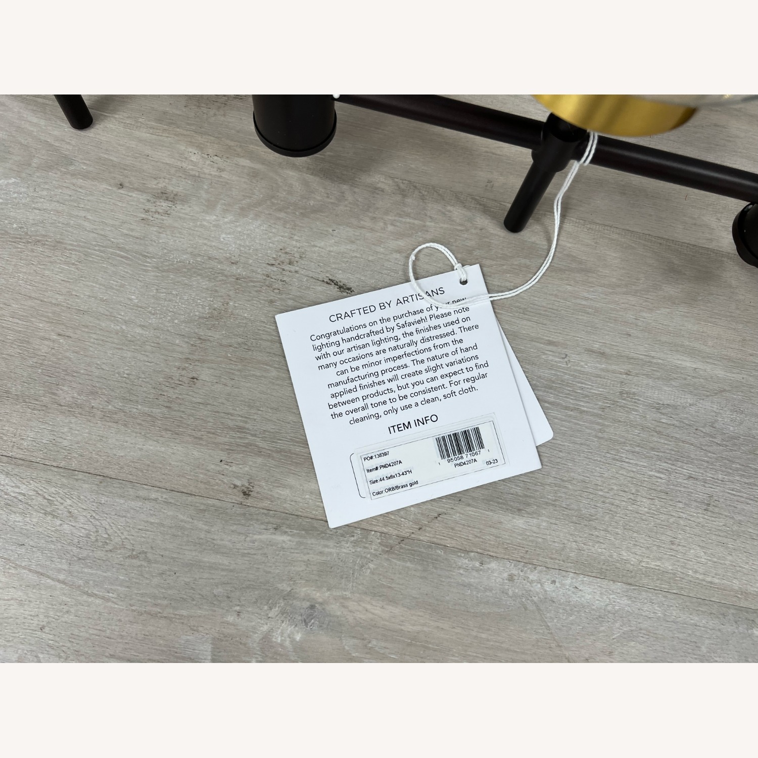 Safavieh Mylah 5Lt 44.5" Pendant - image-6