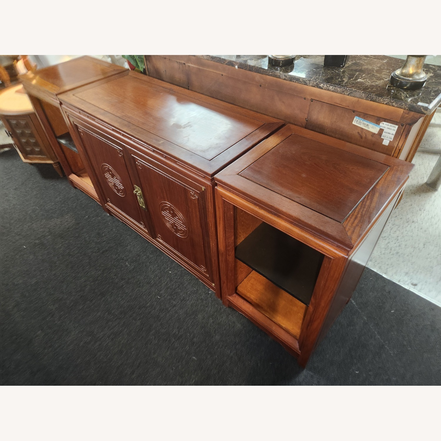 1960's George Zee 3PC Rosewood Stereo Cabinet - image-4