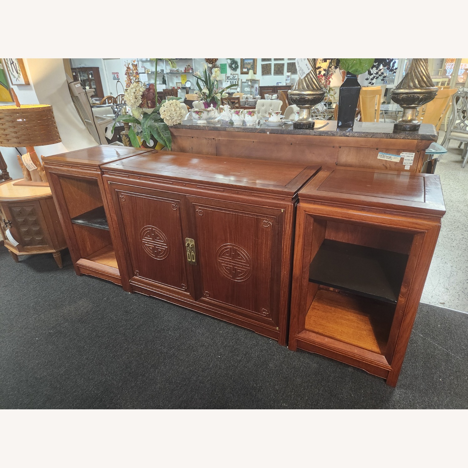 1960's George Zee 3PC Rosewood Stereo Cabinet - image-3