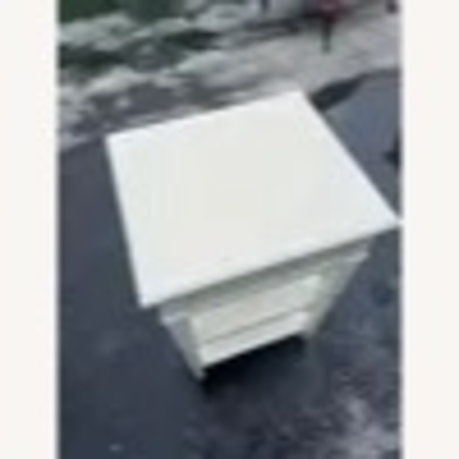 White Painted Nightstand With Open Shelving - image-6