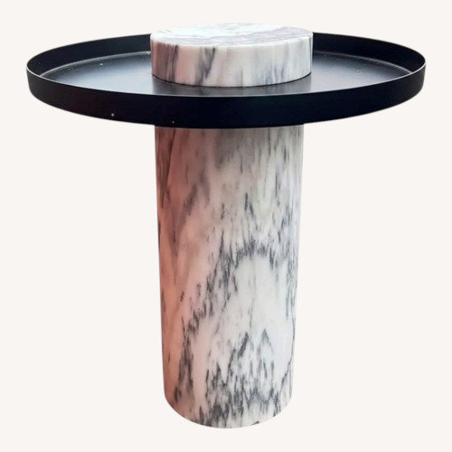 Used Modern Deco Style, Metal and Marble Accent Table for sale on AptDeco