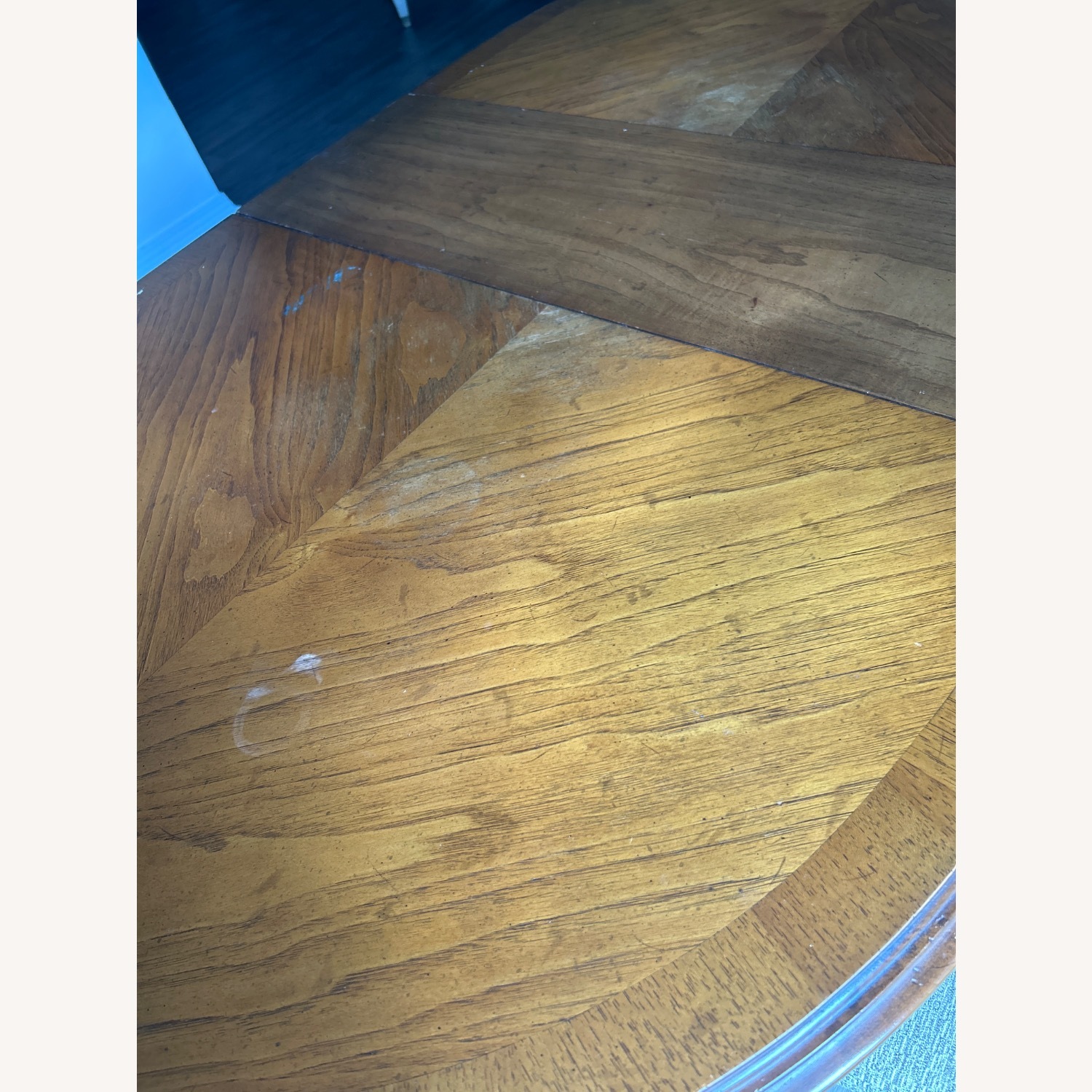 Dark Brown Wood Dining Table - image-5