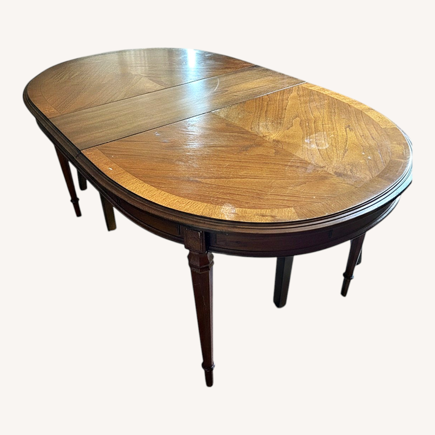 Dark Brown Wood Dining Table - image-7