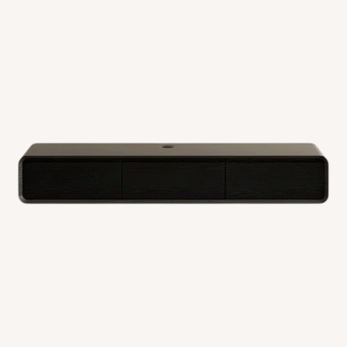 Used Black Wood Media Storage for sale on AptDeco