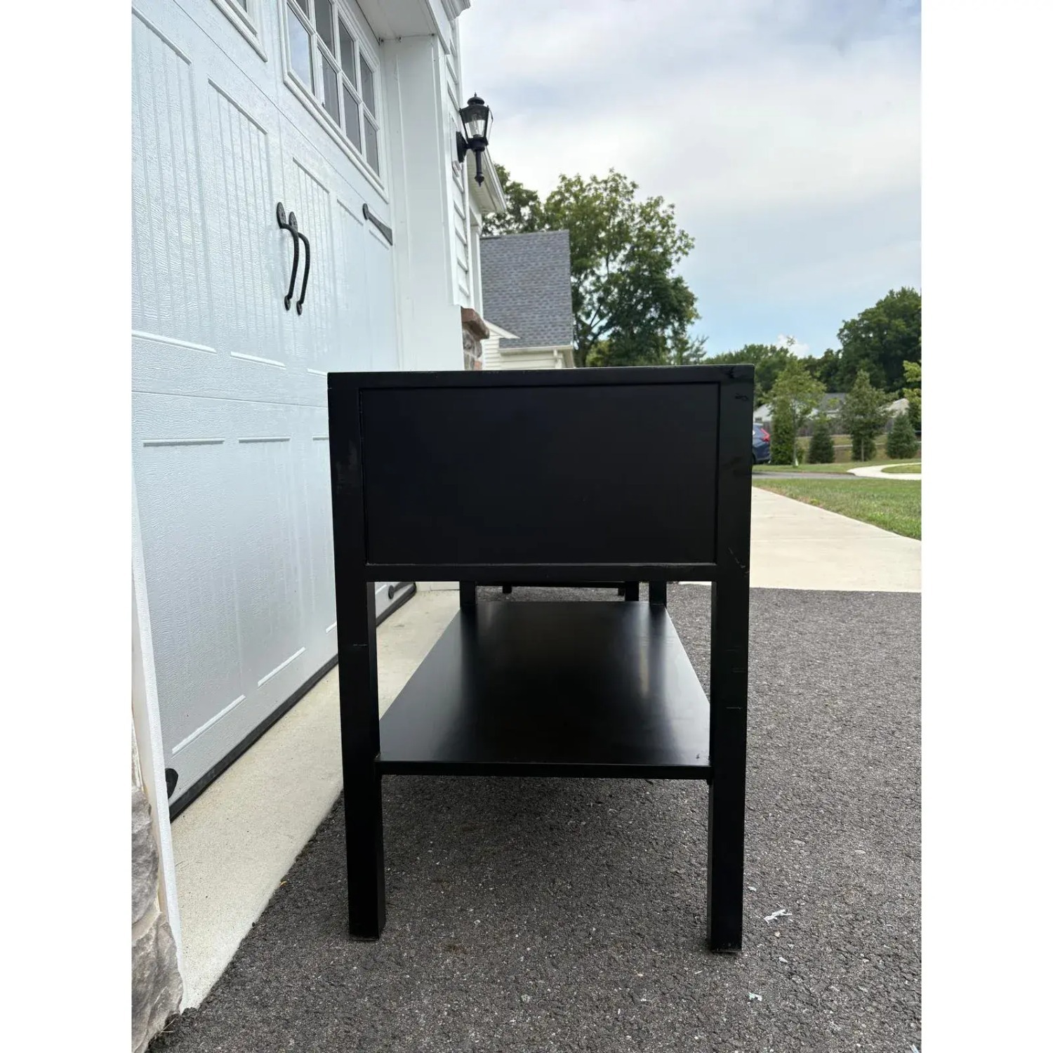Pair of Modern Black and White Nightstands - image-6