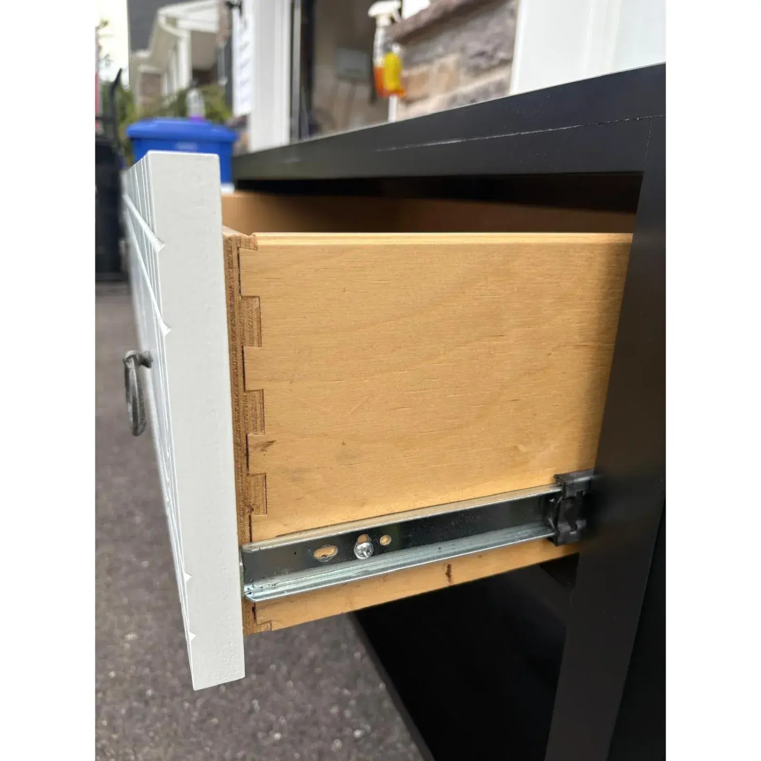 Pair of Modern Black and White Nightstands - image-9