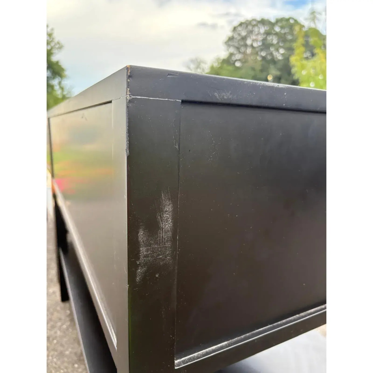 Pair of Modern Black and White Nightstands - image-8