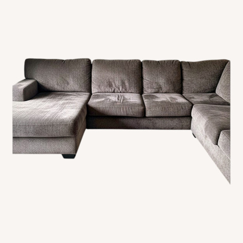 Used Dark Gray Fabric 3+ Piece Sectional for sale on AptDeco
