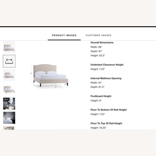 Used Colette Queen Upholstered Bed  for sale on AptDeco