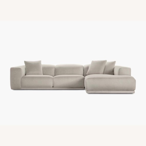 Used Design With in Reach Kelston Pebbles Leather Sectional  for sale on AptDeco