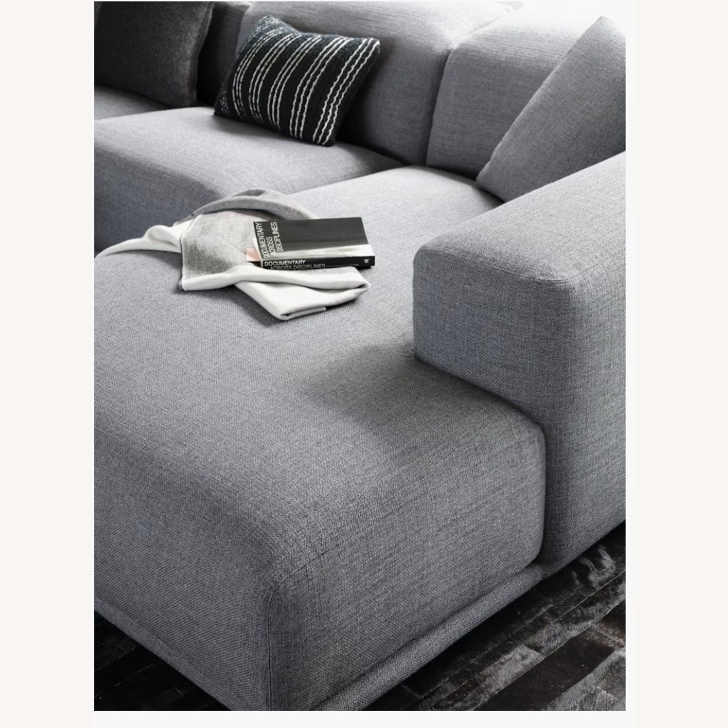 Design With in Reach Kelston Pebbles Leather Sectional  - image-3