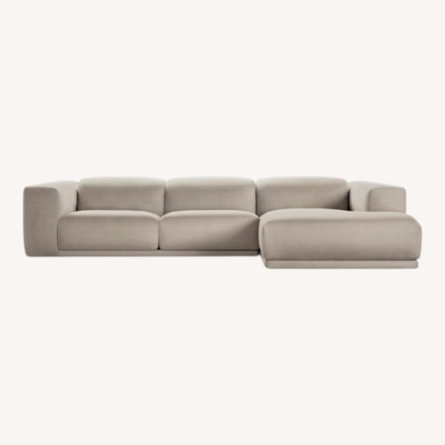 Used Design With in Reach Kelston Pebbles Leather Sectional  for sale on AptDeco