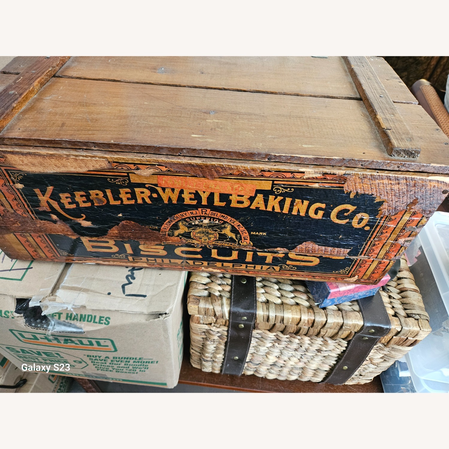 Vintage/Antique Finds Wood Chest - image-3