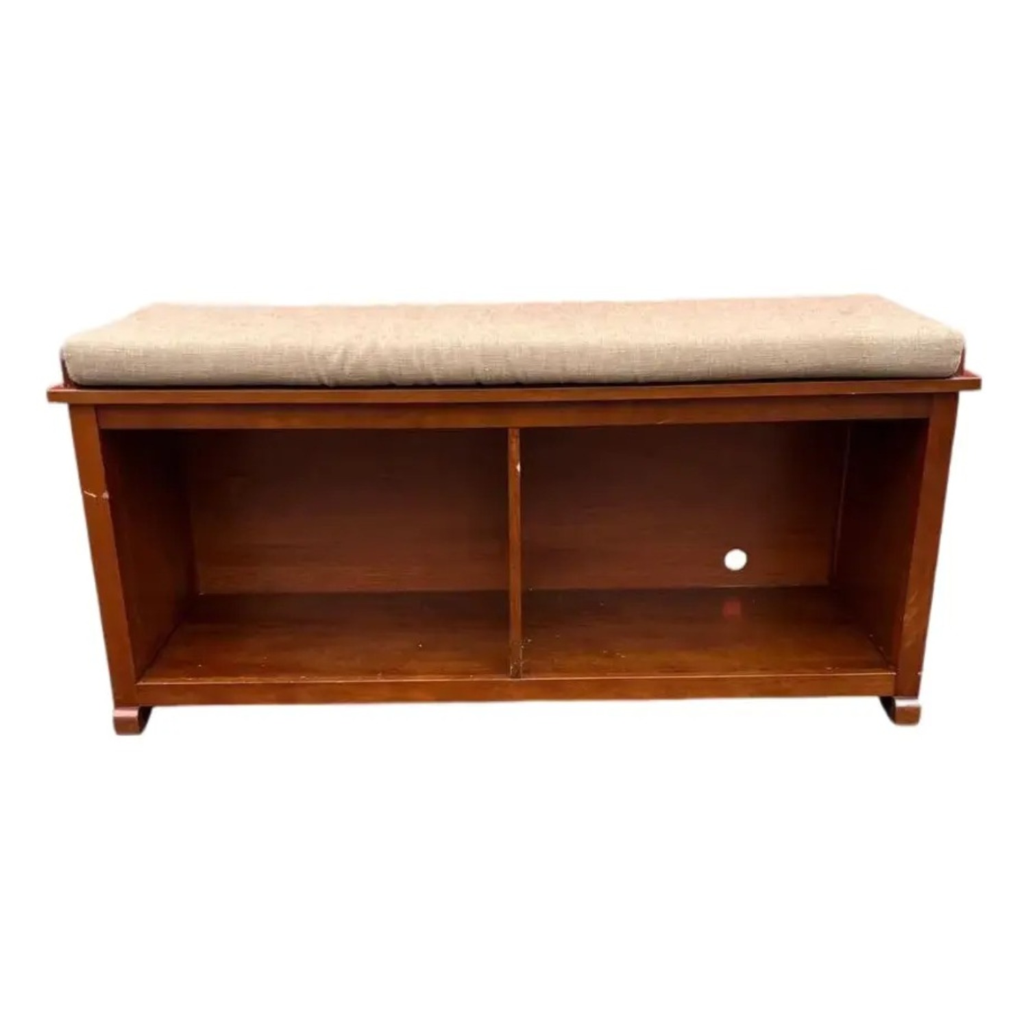 Storage Bench with Padded Seat - image-1