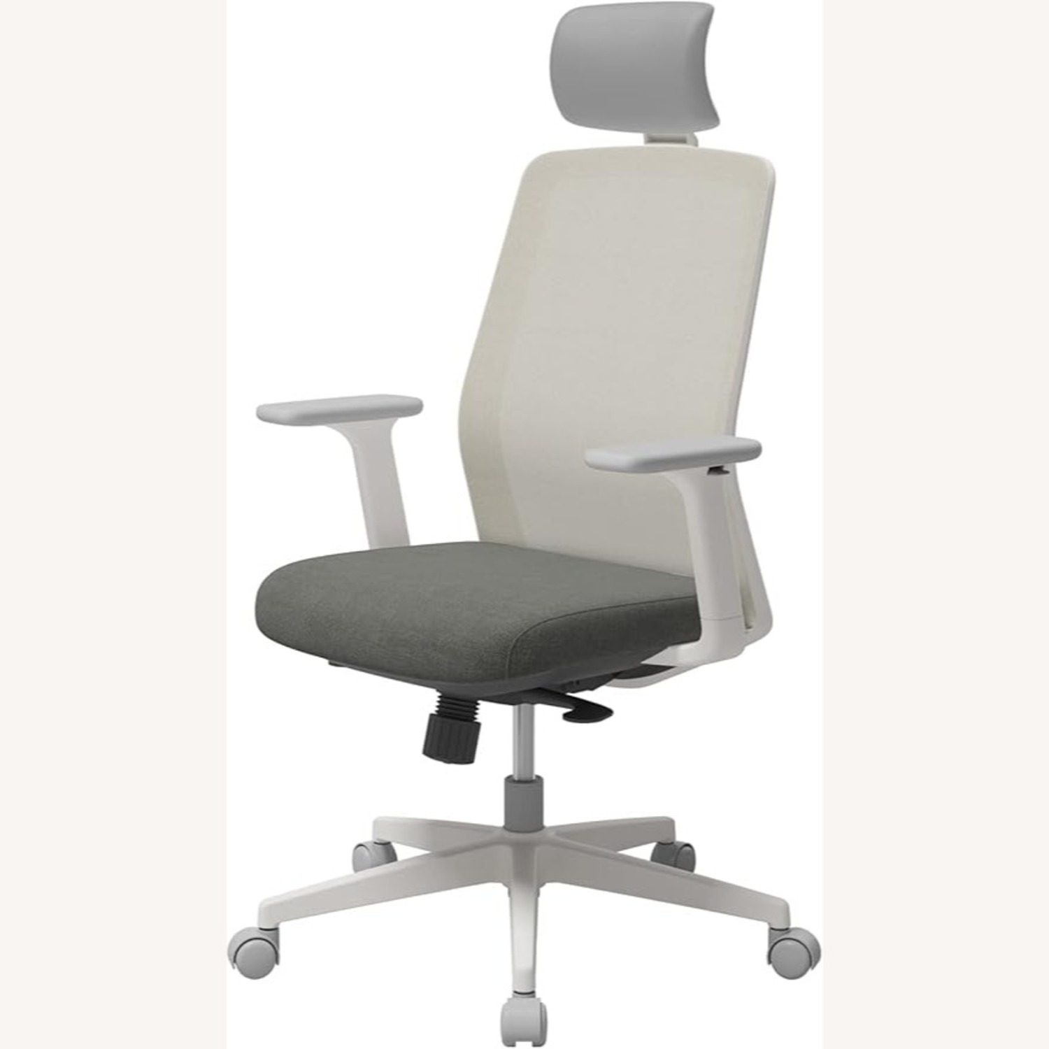 Sidz White and Blue Fabric Office Chair - image-1