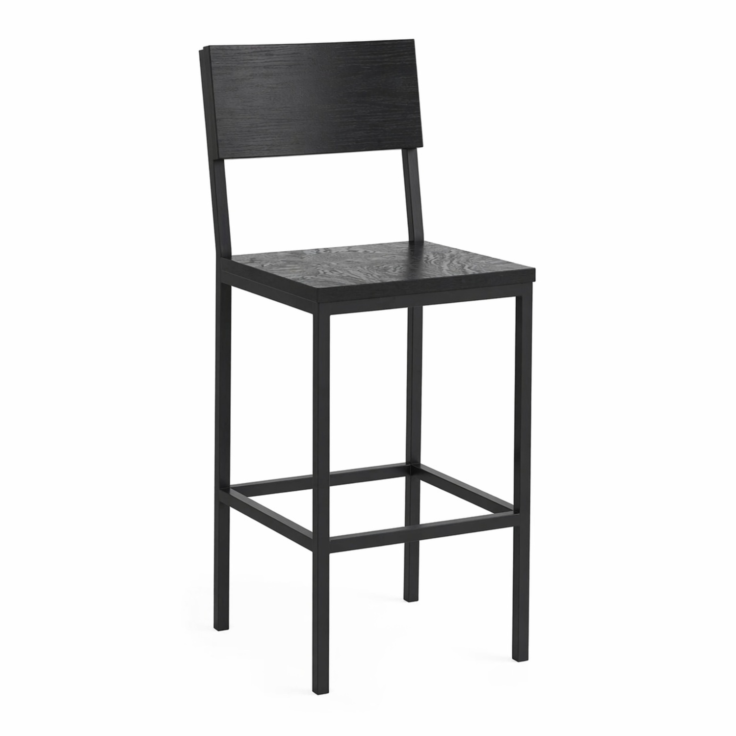 West Elm Rustic Dark Brown Wood Stools - image-7