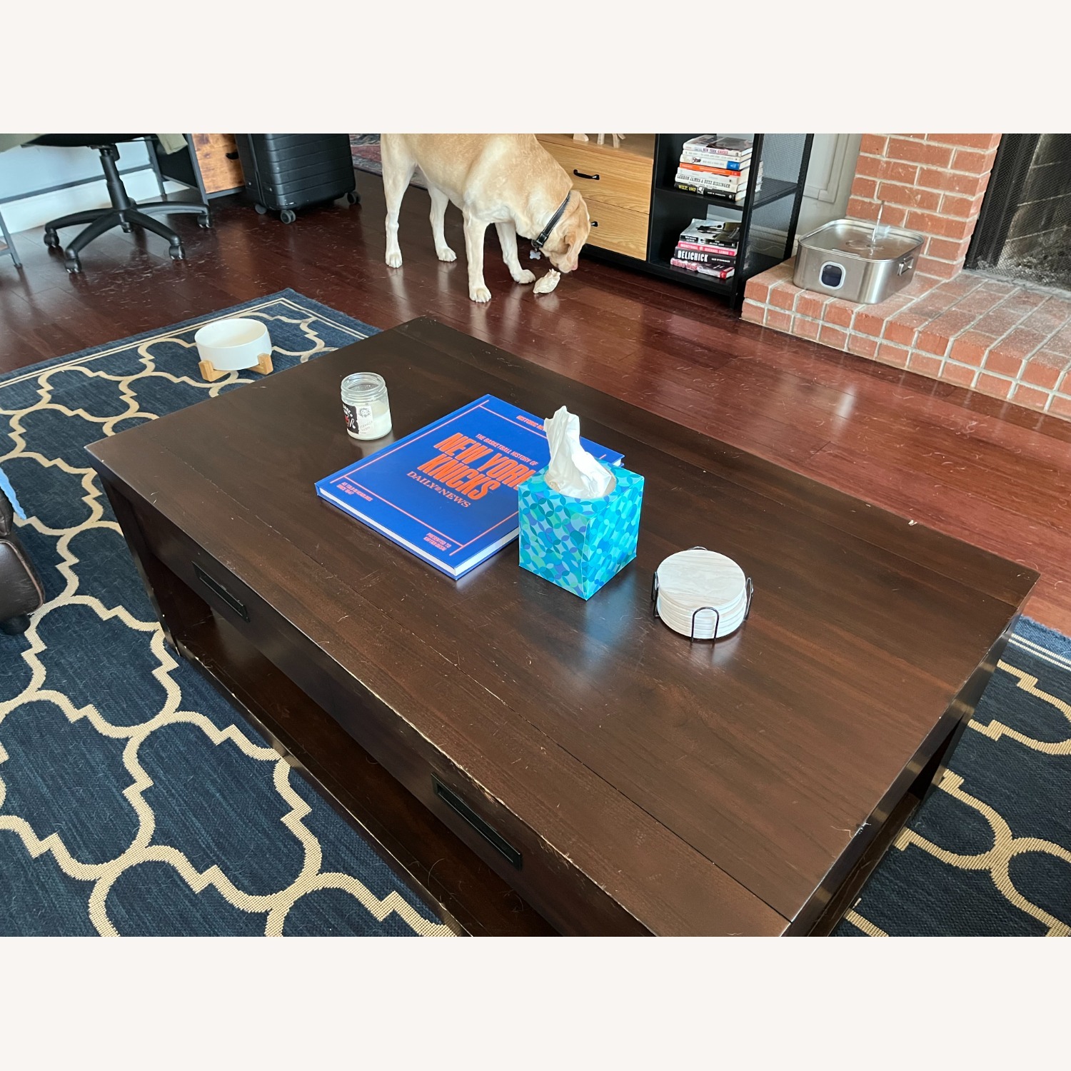 Bob's Discount Furniture Dark Brown Coffee Table - image-2