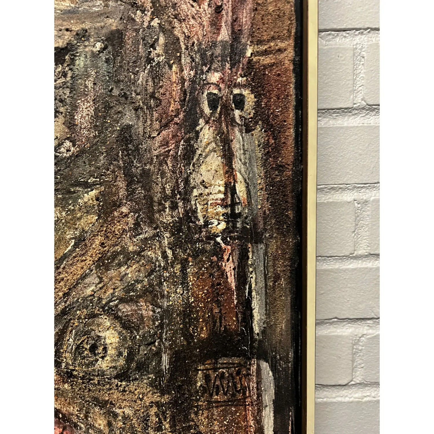 2 Georges Ebrin Adingra “Totems” MCM Paintings - image-9