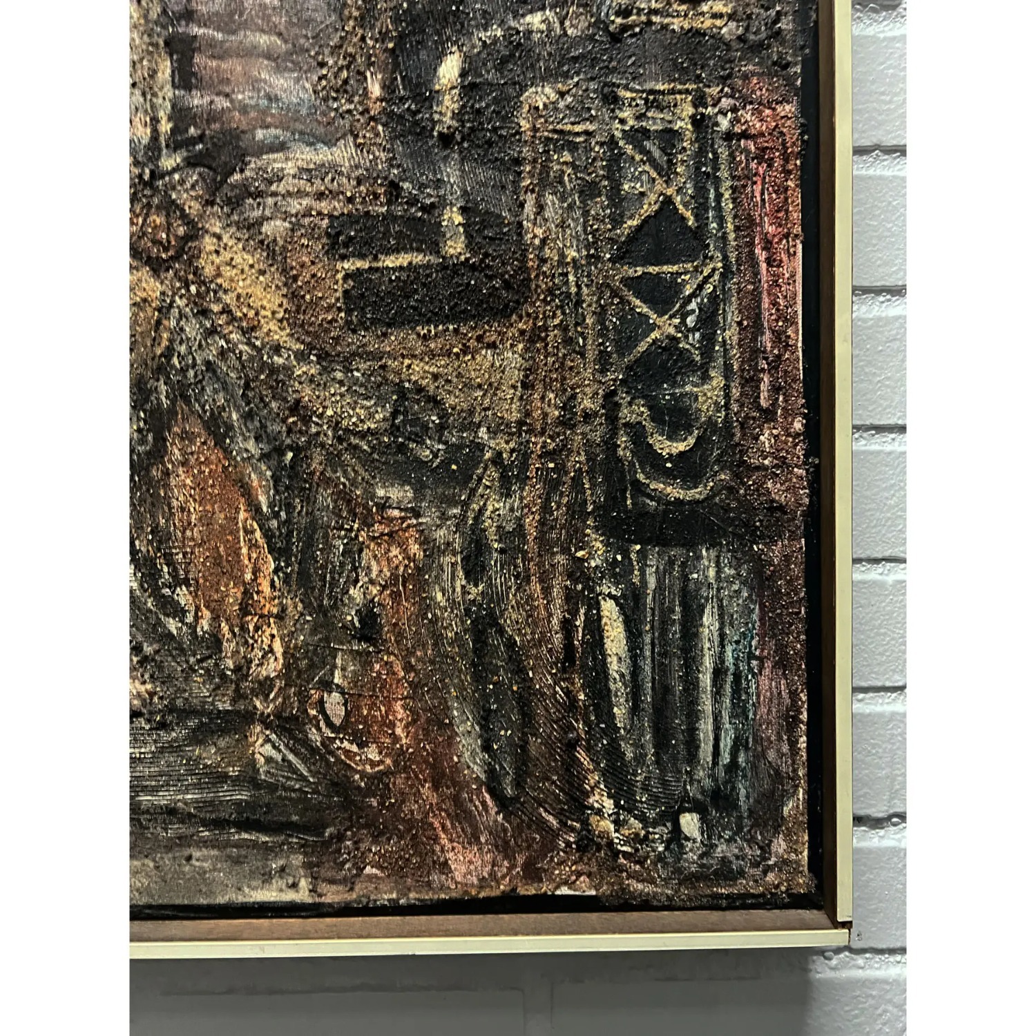 2 Georges Ebrin Adingra “Totems” MCM Paintings - image-8