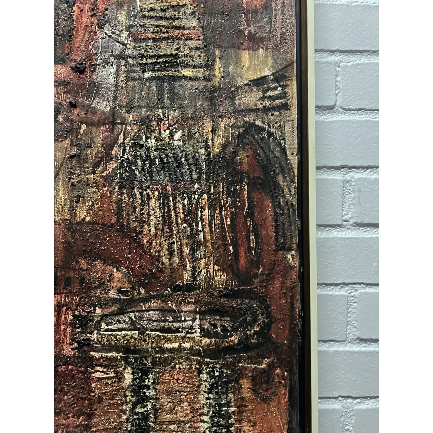 2 Georges Ebrin Adingra “Totems” MCM Paintings - image-4