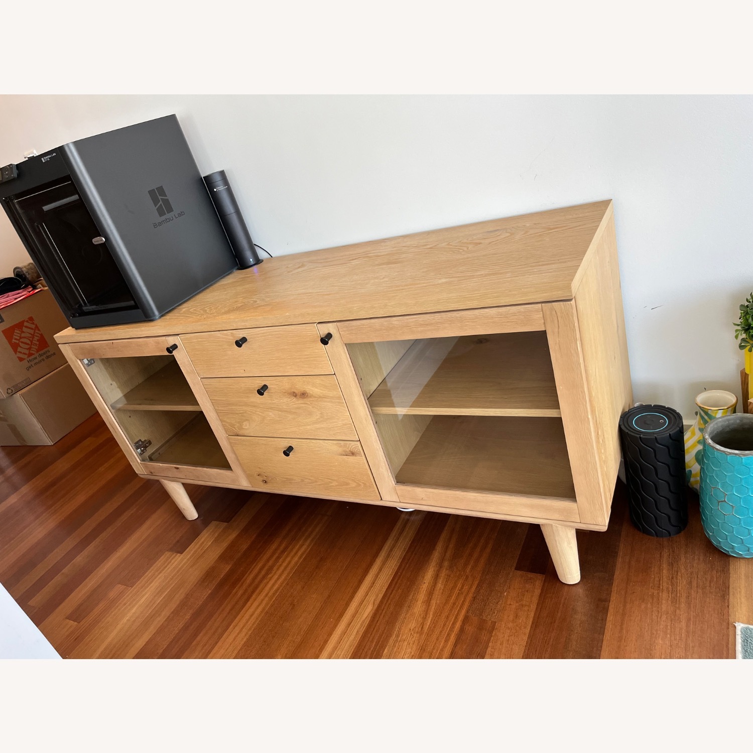 West Elm Whitman Glass Buffet (60") - image-3